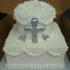 Elegant First Communion with edible white chocolate cross