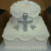 Elegant First Communion with edible white chocolate cross